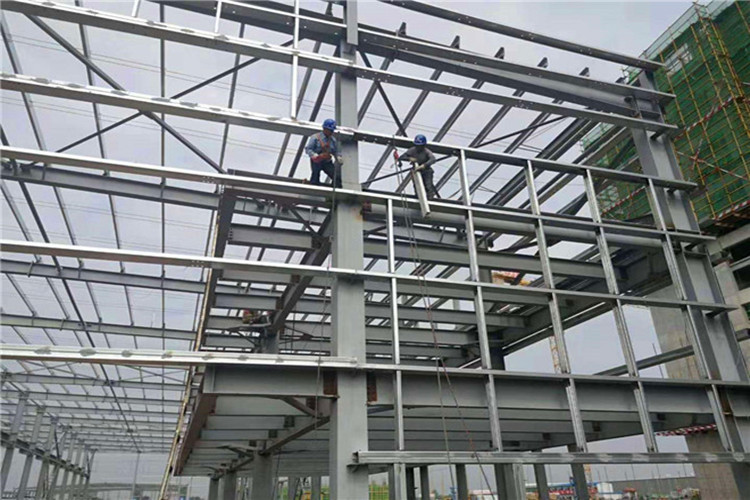 steel frame installation Установка стальной рамы
