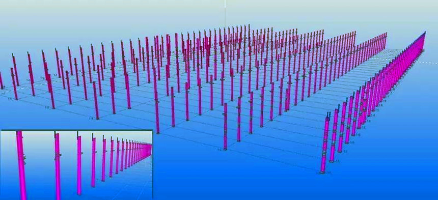 колонна и луч