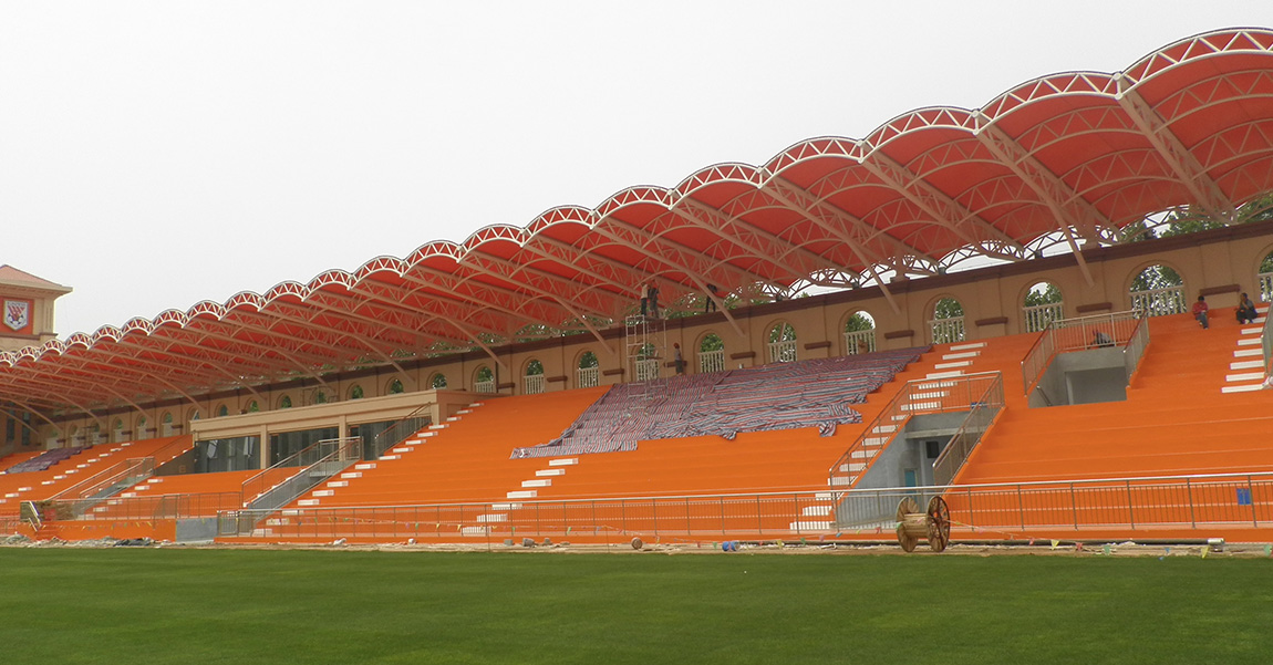 Стальная конструкция трубной фермы для стадиона