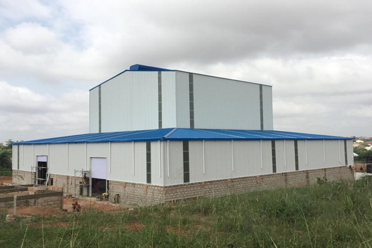 Мастерская сборной стальной структуры Ghana