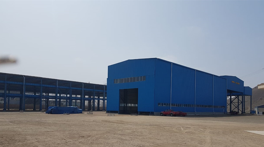 Мастерская стальной структуры для литейного завода в Перу