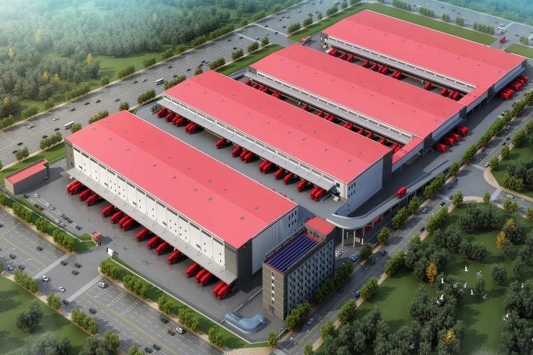 Склад промышленной стальной конструкции для производства и хранения