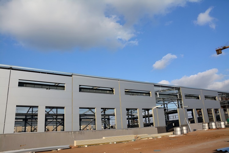 Строительство стальной конструкции для хранения и выставочного зала