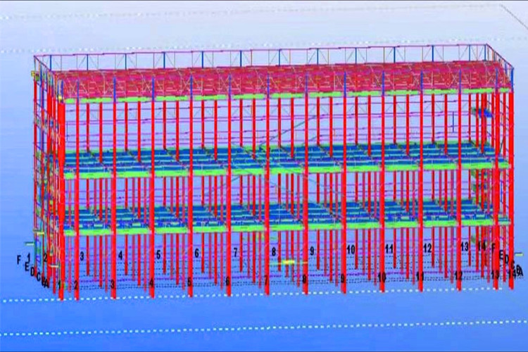 2 этажа стального здания