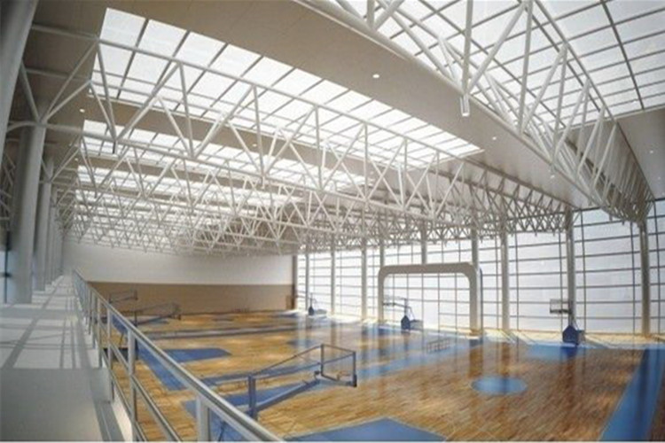 Пядь ясности дизайна спортзала стальной структуры для крытой баскетбольной площадки