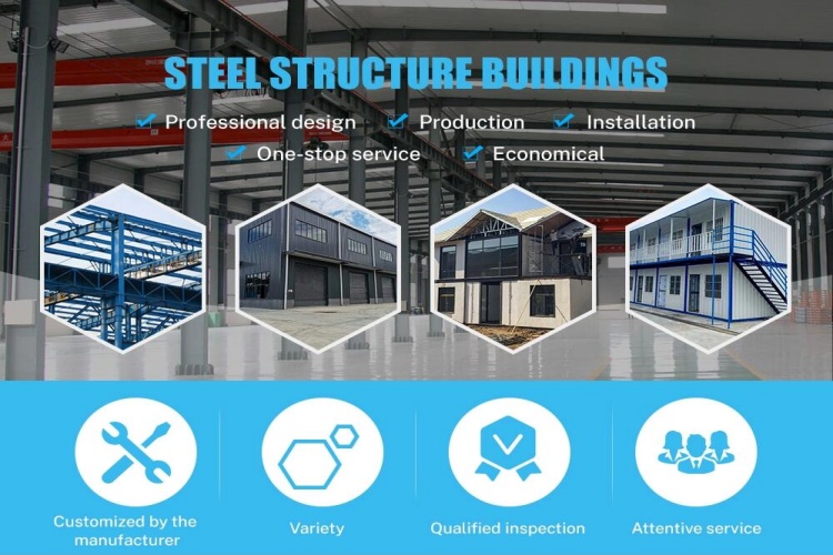 Стальная конструкция склада со стандартной конструкцией металлического каркаса