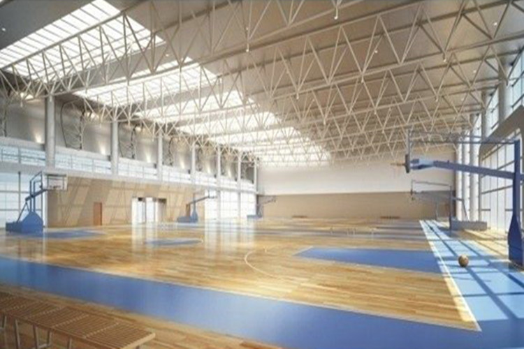 Пядь ясности дизайна спортзала стальной структуры для крытой баскетбольной площадки