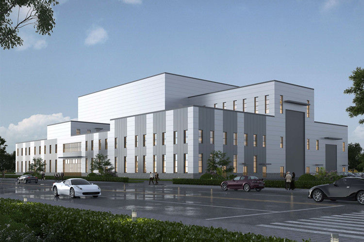 Современное дизайнерское стальное здание