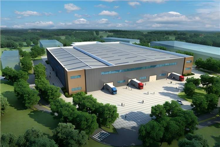 Склад промышленной стальной конструкции для производства и хранения