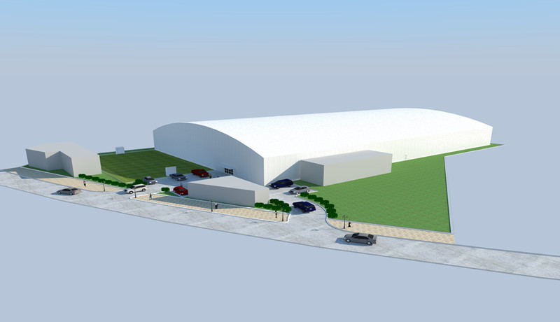 Внутреннее футбольное здание